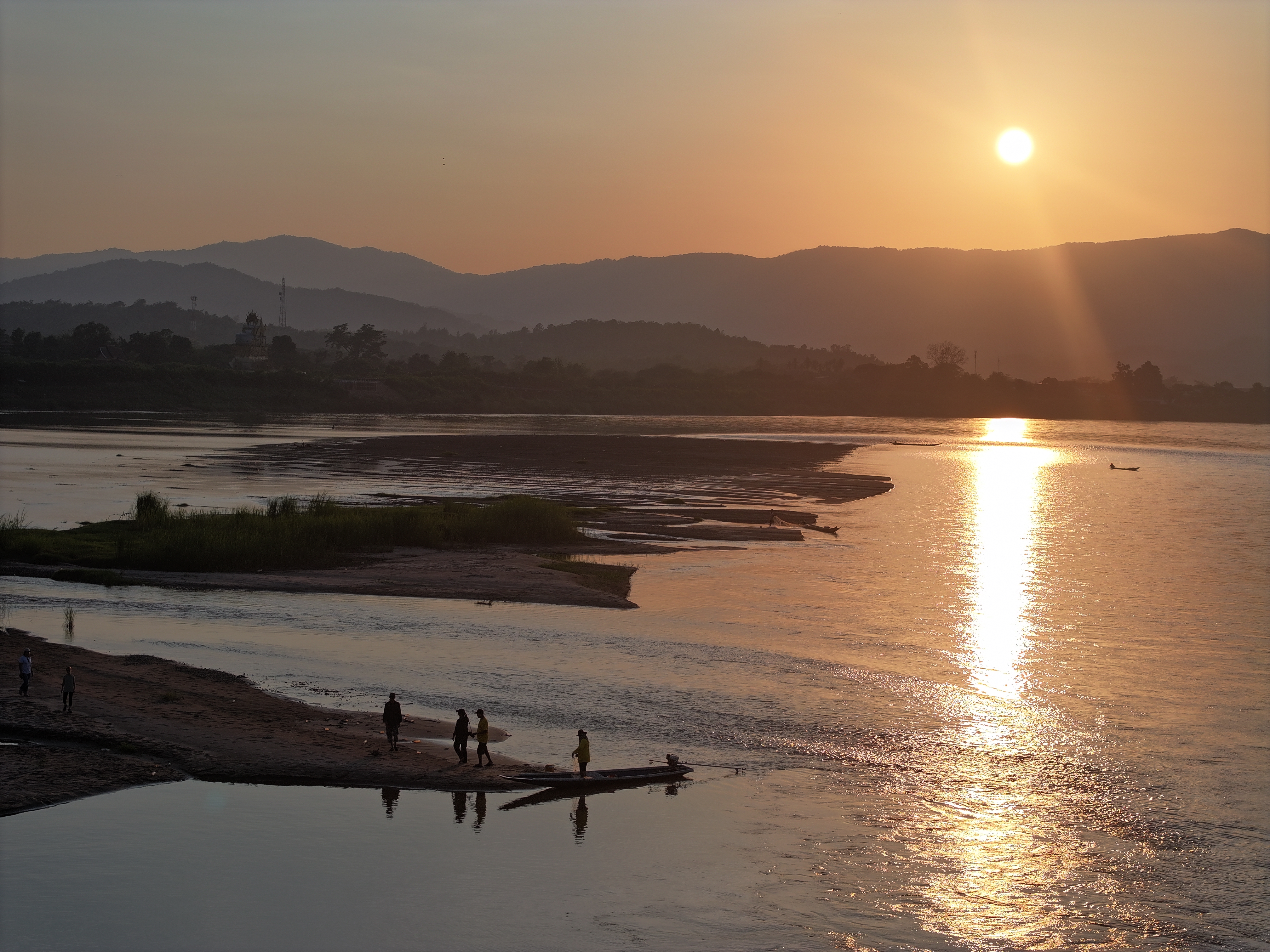 Sunset on the Mekong River