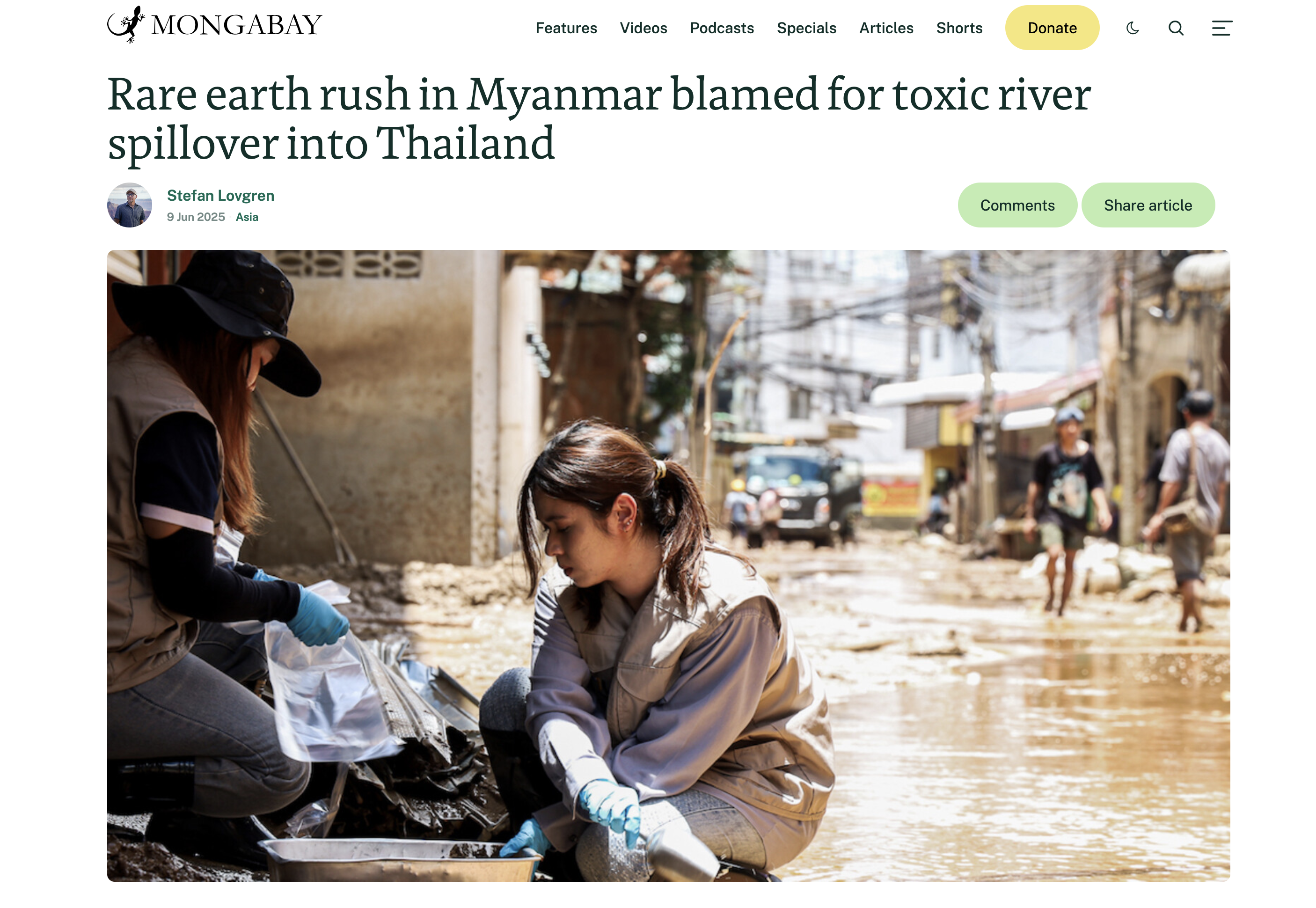 The Conversation article screenshot